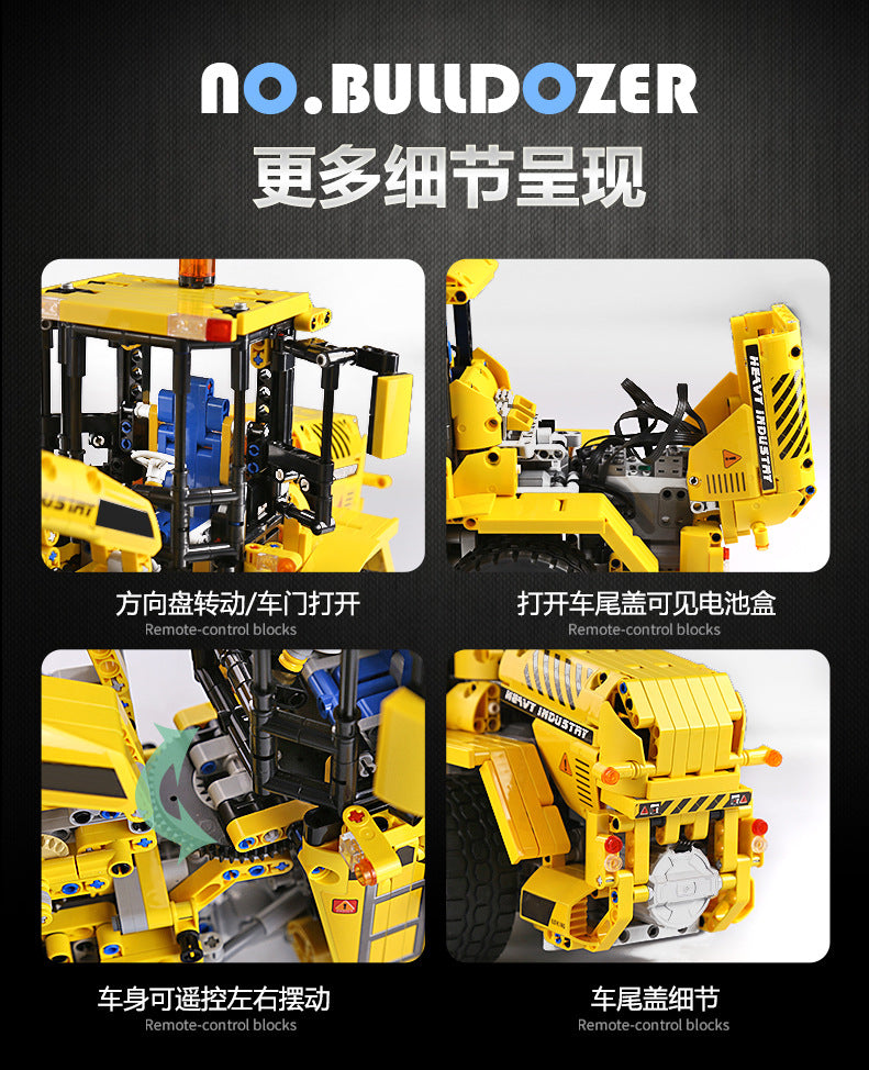 Technic Mould King 13122S RC BULLDOZER