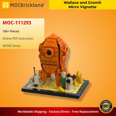 MOCBRICKLAND MOC 111293 Wallace and Gromit Micro Vignette 2