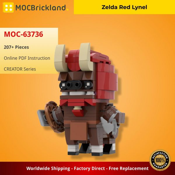 MOCBRICKLAND MOC 63736 Zelda Red Lynel 1 1
