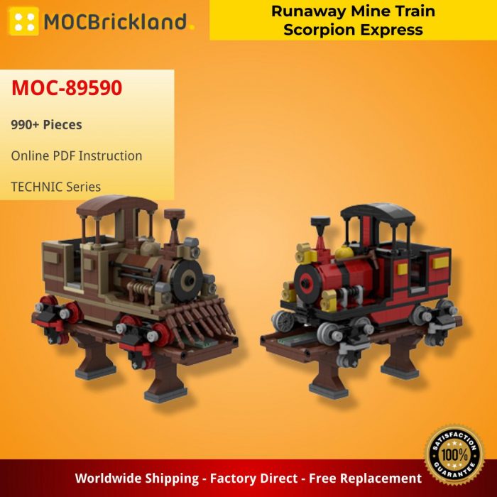 Technic MOC-89590 Runaway Mine Train Scorpion Express MOCBRICKLAND