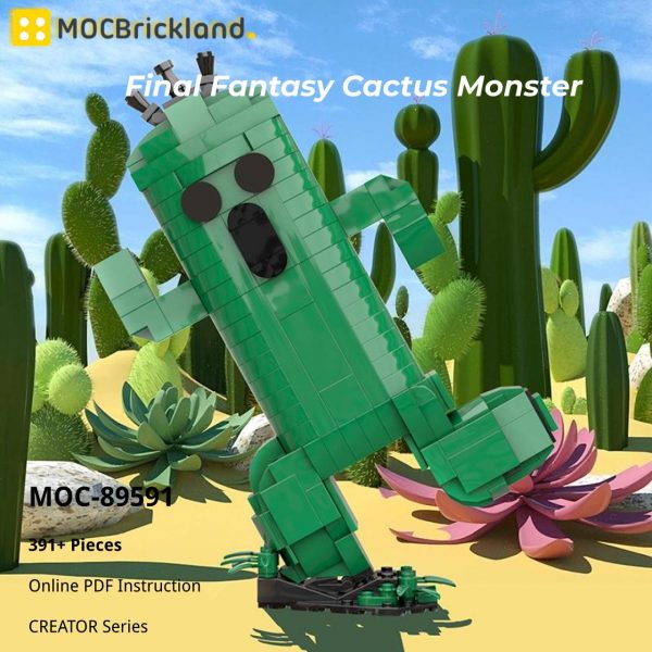MOCBRICKLAND MOC 89591 Final Fantasy Cactus Monster