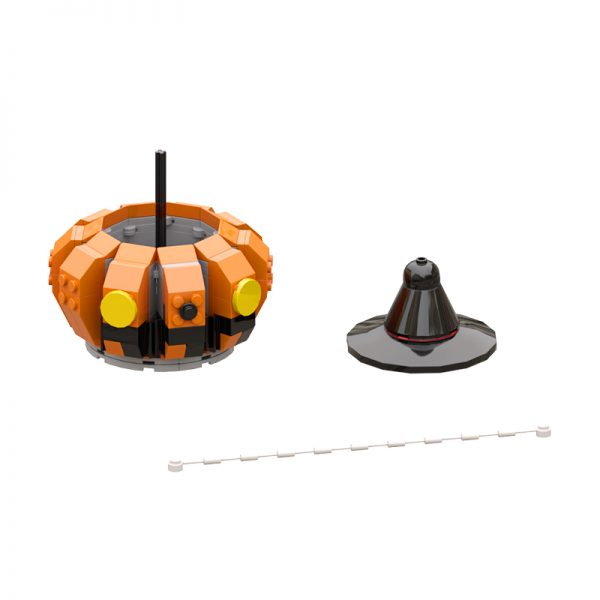 MOCBRICKLAND MOC 89592 Halloween Pumpkin Head 5