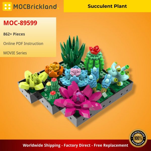 MOCBRICKLAND MOC 89599 Succulent Plant 2
