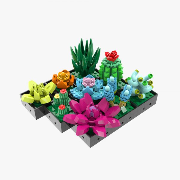 MOCBRICKLAND MOC 89599 Succulent Plant 3