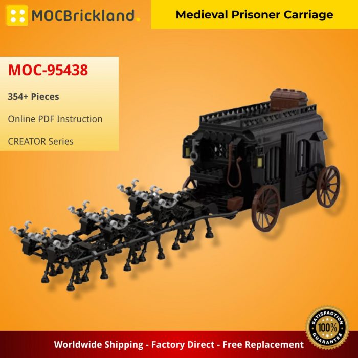 Creator MOC-95438 Medieval Prisoner Carriage MOCBRICKLAND