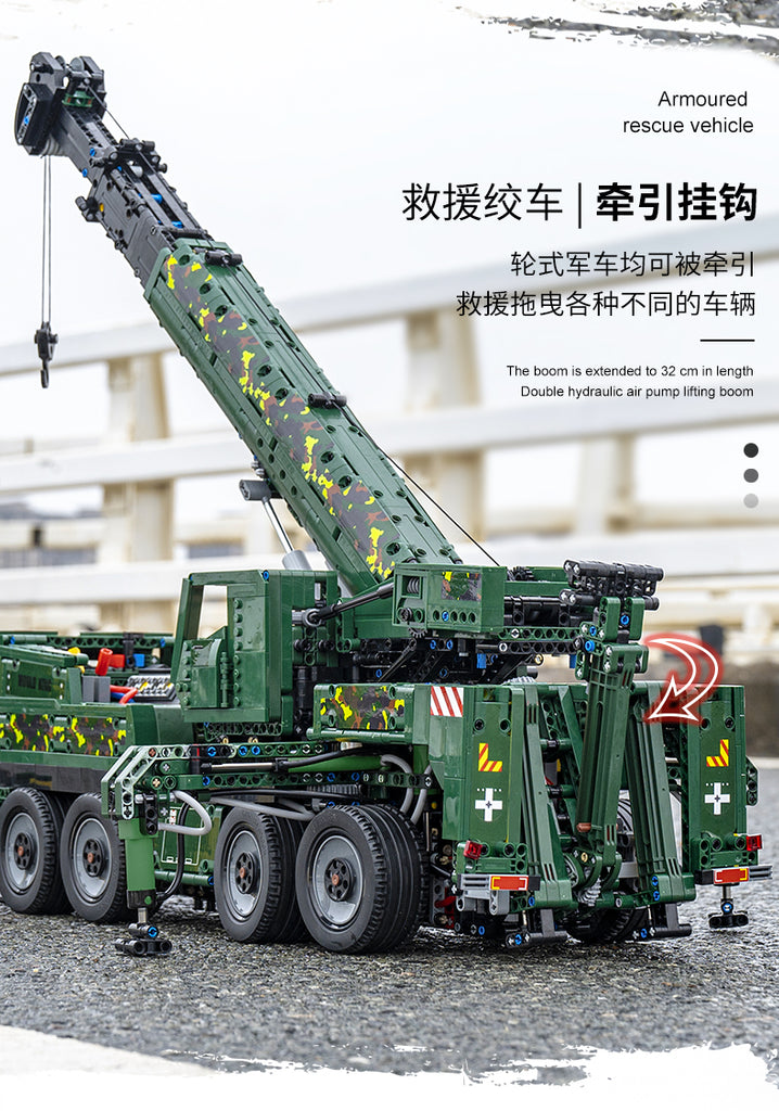 Technic Mould King 20009 Armored Recovery Crane G-BKF