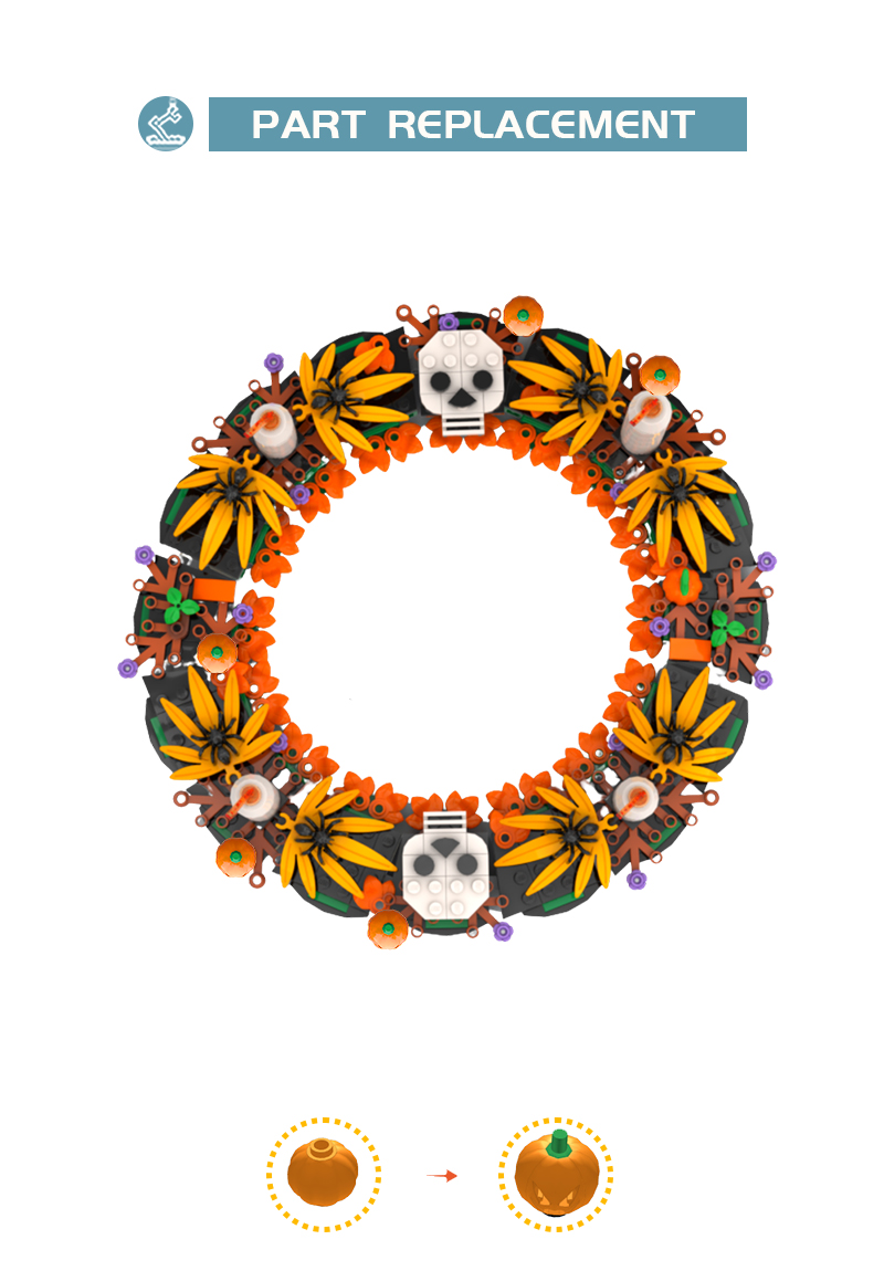 Creator MOC-88260 Halloween Wreath MOCBRICKLAND