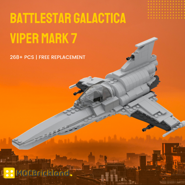 Movie MOC-28656 Battlestar Galactica Viper Mark 7 MOCBRICKLAND