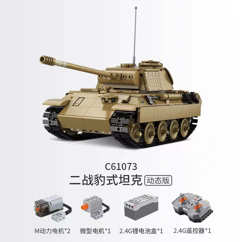 Military CADA C61073 RC WWII Classic Panther Tank