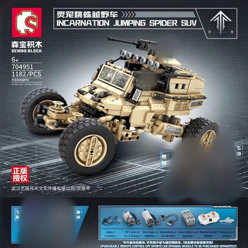 Military Sembo 704951 Incarnation Jumping Spider SUV 2 Military Sembo 704951 Incarnation Jumping Spider SUV