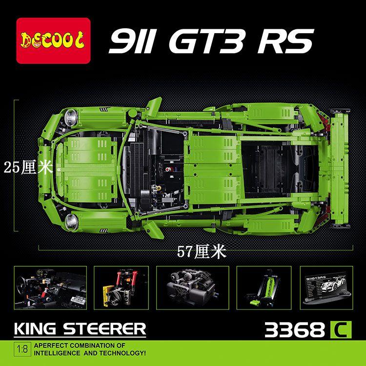 Technic DECOOL 90089 A/B/C The Porsche 911 GTR3 RS 7 Technic DECOOL 90089 A/B/C The Porsche 911 GTR3 RS