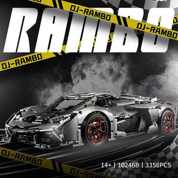 Technic K box 10246B Static Version 18 Terzo Millennio DJ Rambo Sports Car 1