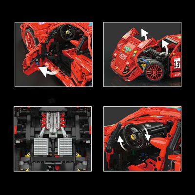 Technic Mould King 13095 110 Ferrari F40 LM 3