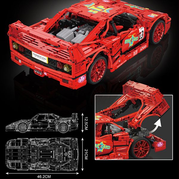 Technic Mould King 13095 110 Ferrari F40 LM 5