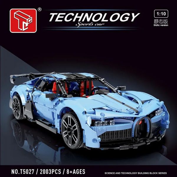 Technic TAIGAOLE T5027A 110 Blue Bugatti Sports Car 1