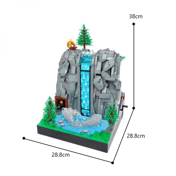 Creator MOC 117747 Working Waterfall without PF MOCBRICKLAND 7