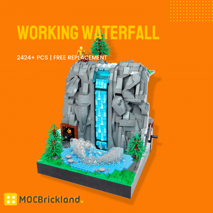 Creator MOC-117747 Working Waterfall without PF MOCBRICKLAND