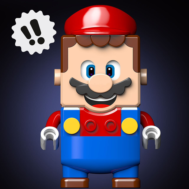 Creator MOC 73196 Red Super Mario 64 Question Mark Block