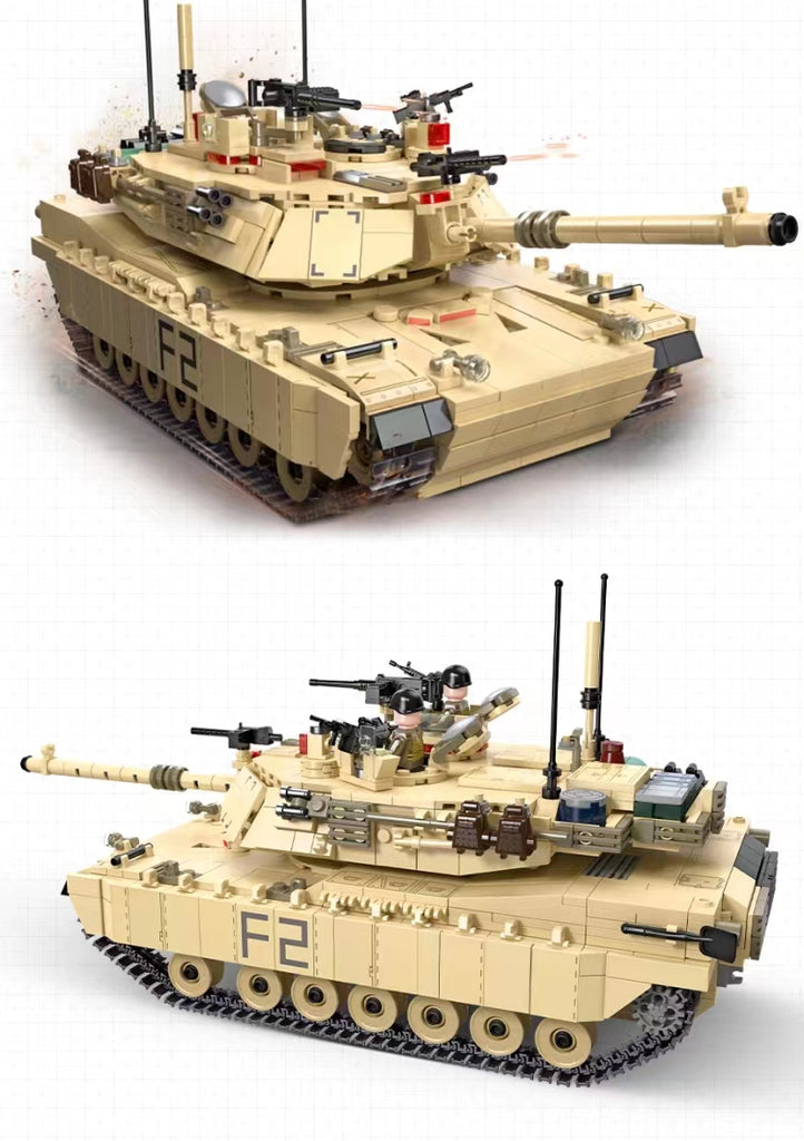 Military JIE STAR 61041 M1A2 Abrams Main Battle Tank