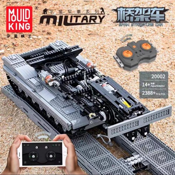 Military Mould King 20002 RC Bridge Tank 1