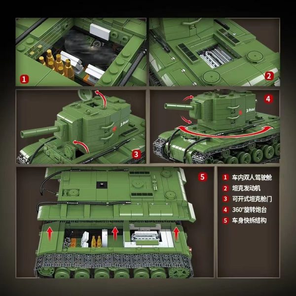 Military Quan Guan 100239 KV 2 Heavy Tank 7