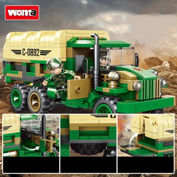 Military WOMA C0892 Static Version Soldier Truck 6