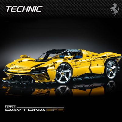 Technic MOC 43143 Yellow Ferrari Sports Car 1