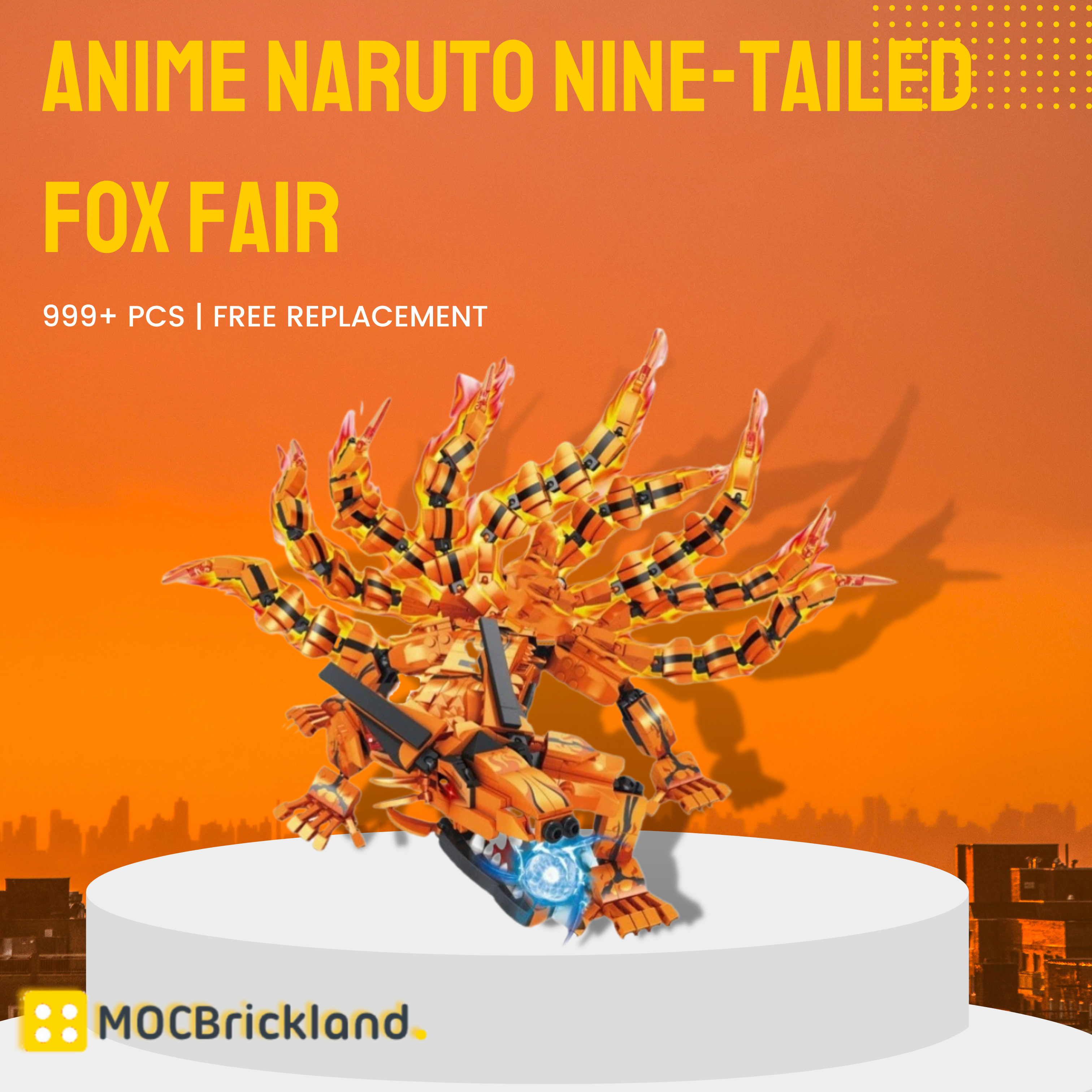 Movie MOC-89550 Anime Naruto Nine-tailed Fox Fair MOCBRICKLAND