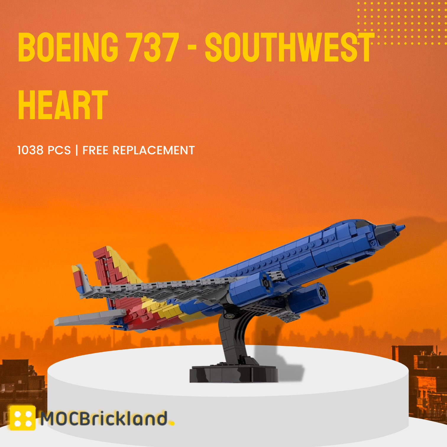 Technic MOC-125916 Boeing 737 – Southwest Heart MOCBRICKLAND