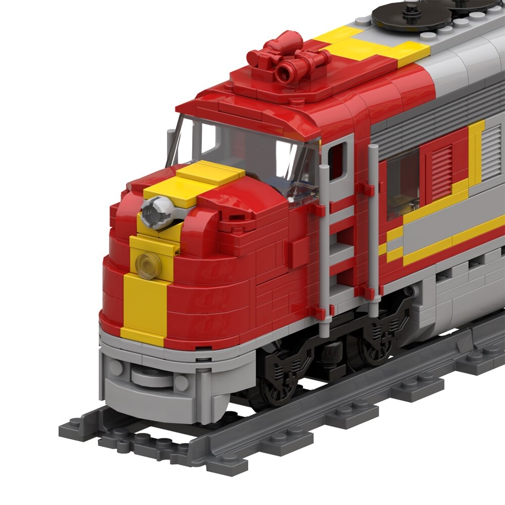 Technic MOC-54251 Santa Fe Super Chief Trains-Heavy Duty Passenger Locomotive MOCBRICKLAND