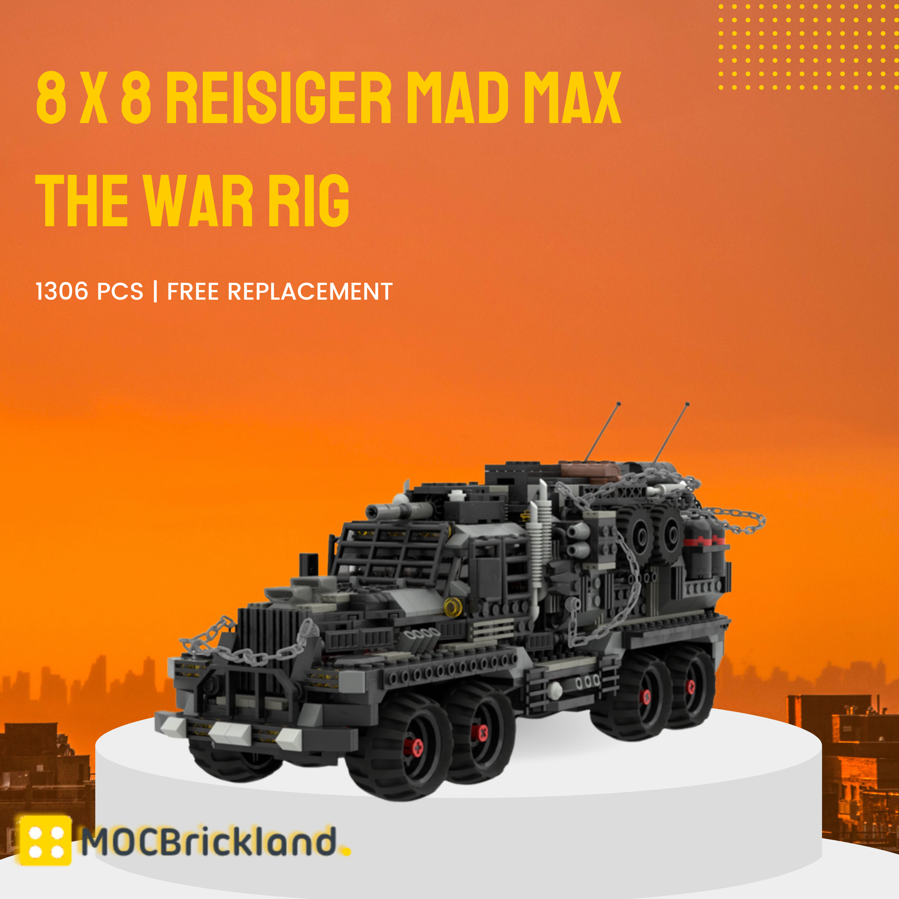 Technic MOC-116001 8 x 8 Reisiger Mad Max The War Rig MOCBRICKLAND