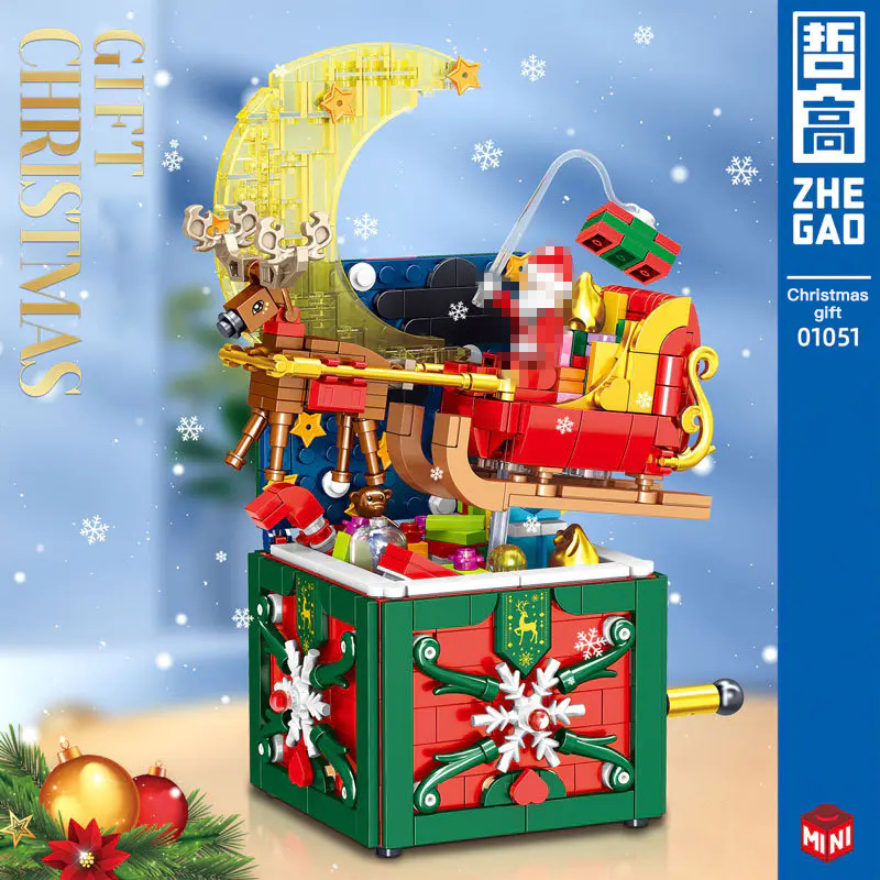 Creator ZHEGAO 01051 Merry Christmas Gift Box