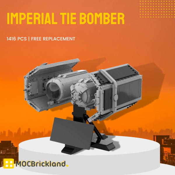 Imperial Tie Bomber With Stand MOC 12134