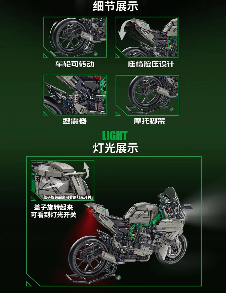 Technic PANLOS 672103 1:5 Kawasaki H2R