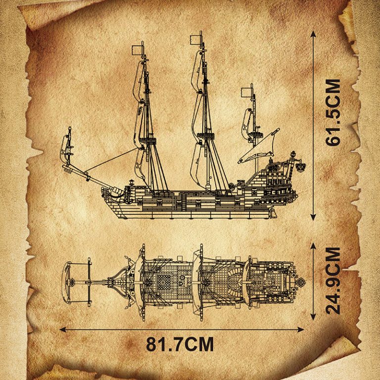 Movie MOULD KING 13109 Pirates of QA Ship