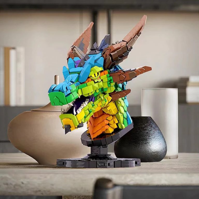 Creator MOC 0088 Colorful Dragon Head MOCBRICKLAND