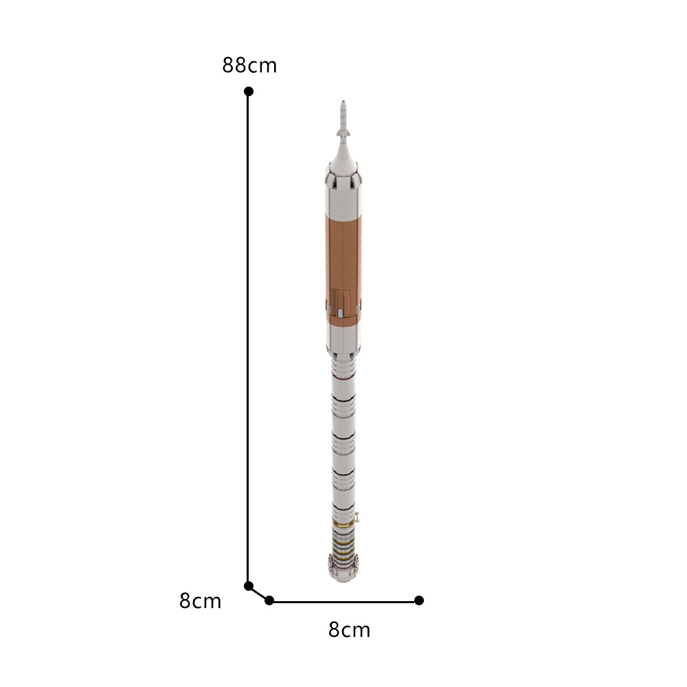 Space MOC-101792 NASA Ares I Rocket 1:110 Scale MOCBRICKLAND