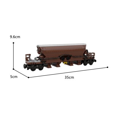 MOC 123192 Hopper wagon brown Tanoos 896 3