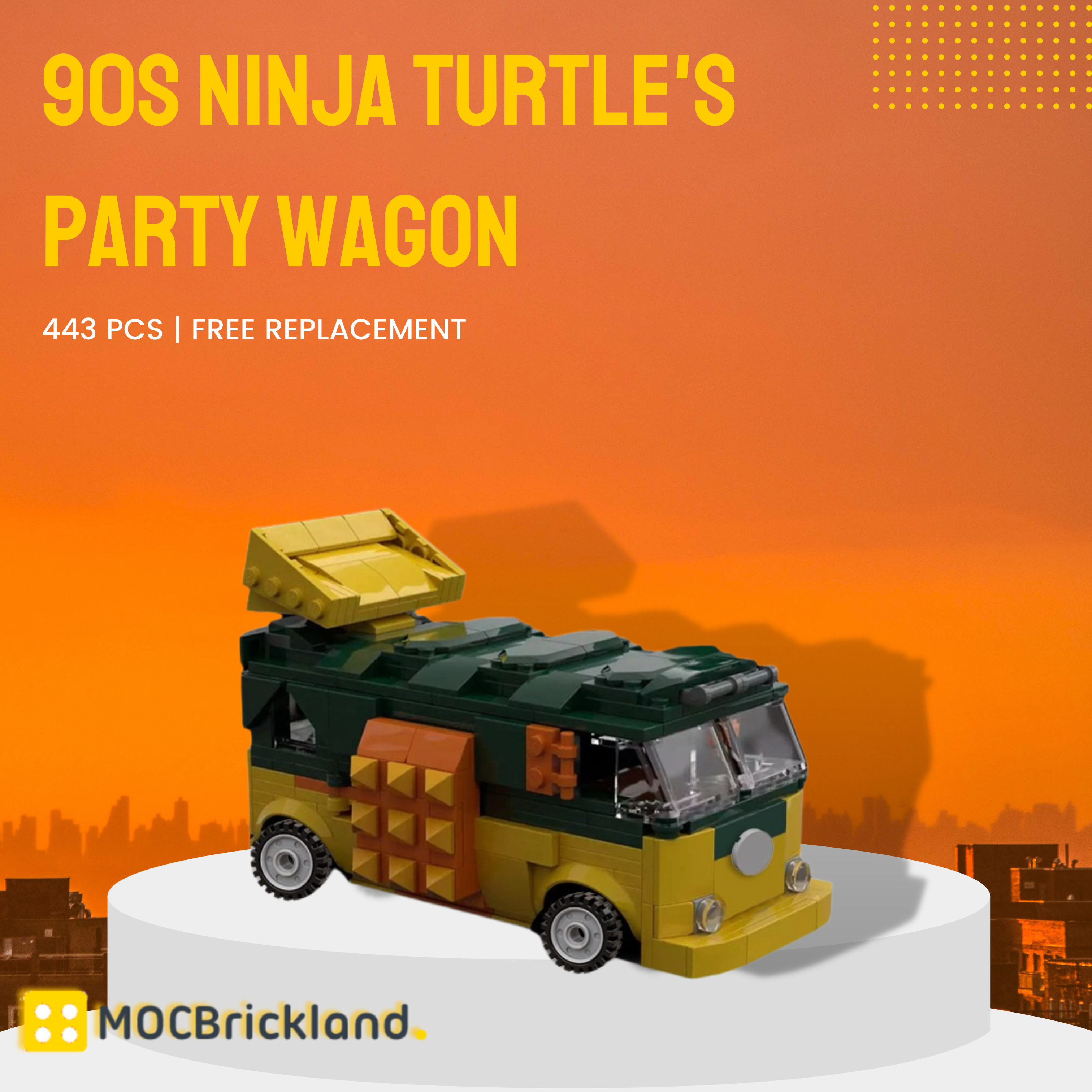 Technic MOC-124936 90s Ninja Turtle’s Party Wagon MOCBRICKLAND