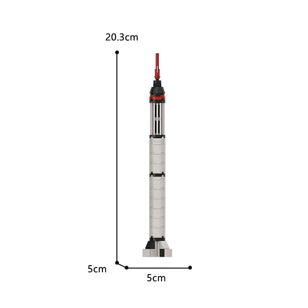 Space MOC-79193 NASA Mercury Redstone [1:110 Scale] MOCBRICKLAND