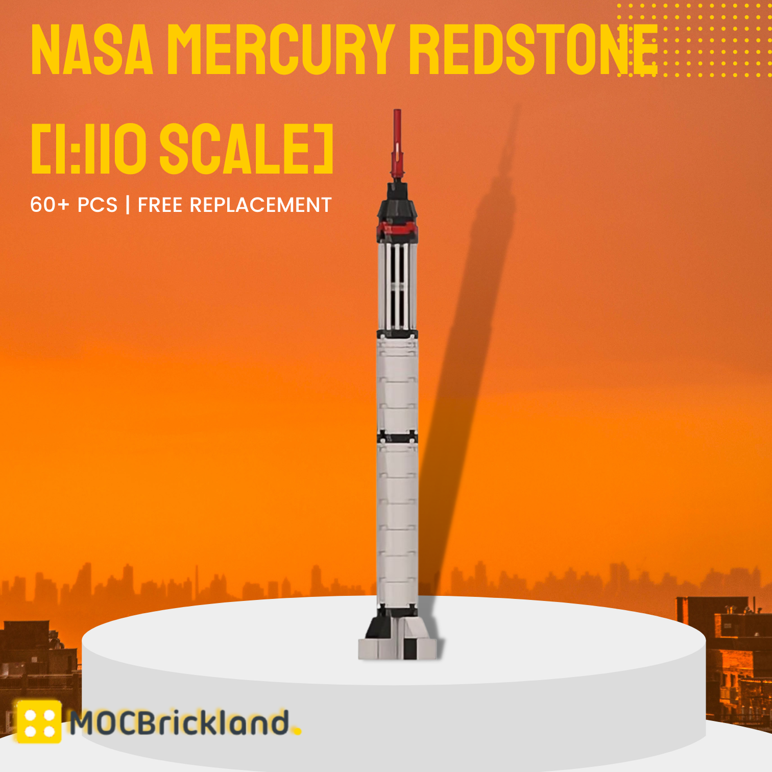 Space MOC-79193 NASA Mercury Redstone [1:110 Scale] MOCBRICKLAND