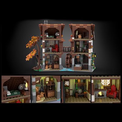 MOCBRICKLAND MOC 119708 Medieval Watermill 3