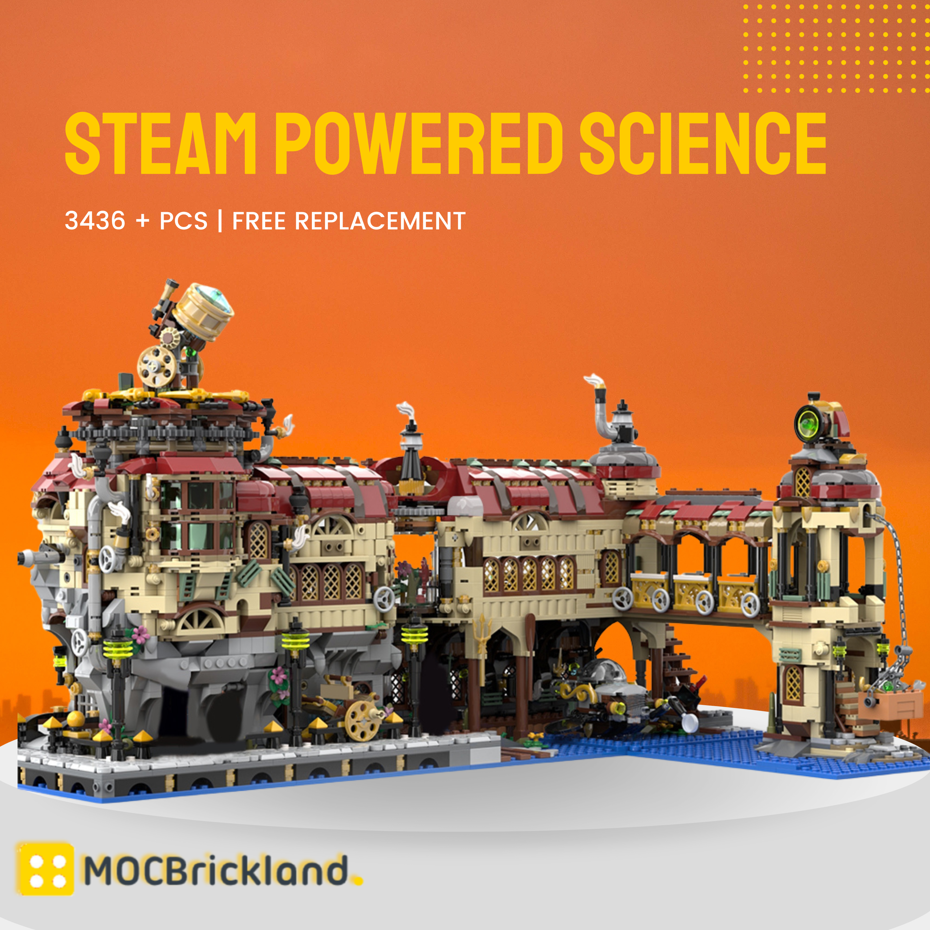 Modular Building MOC-121751 Steam Powered Science MOCBRICKLAND