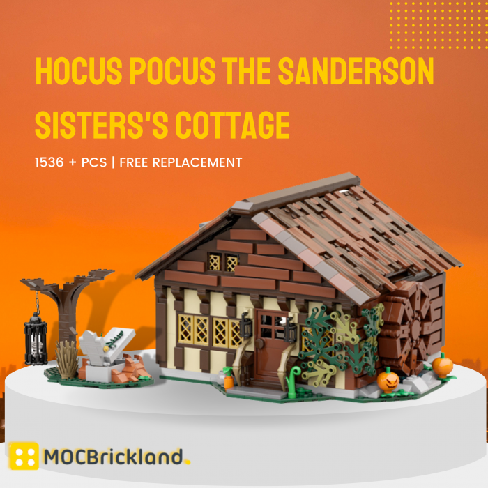 Modular Building MOC-89581 Hocus Pocus The Sanderson Sisters’s Cottage MOCBRICKLAND