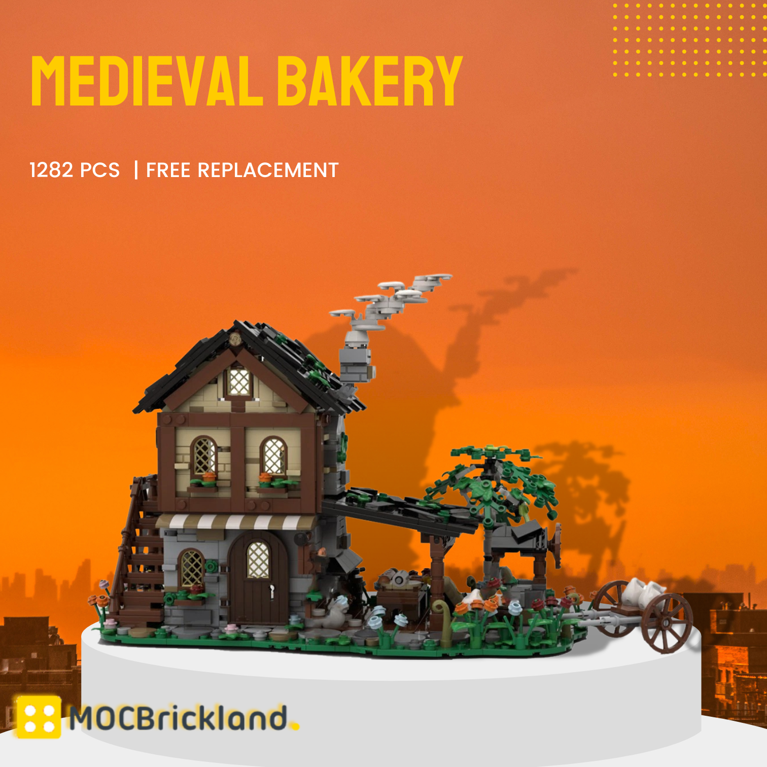 Modular Building MOC-125763 Medieval Bakery MOCBRICKLAND