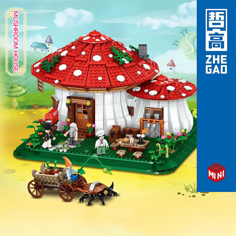 Creator ZHEGAO 01016 Mushroom House