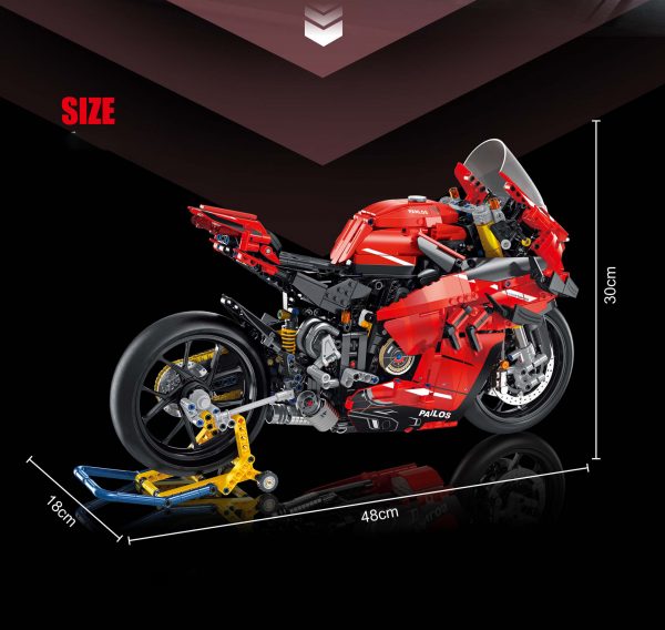 Red Ducati V4S Motorcycle PANLOS 672101 1