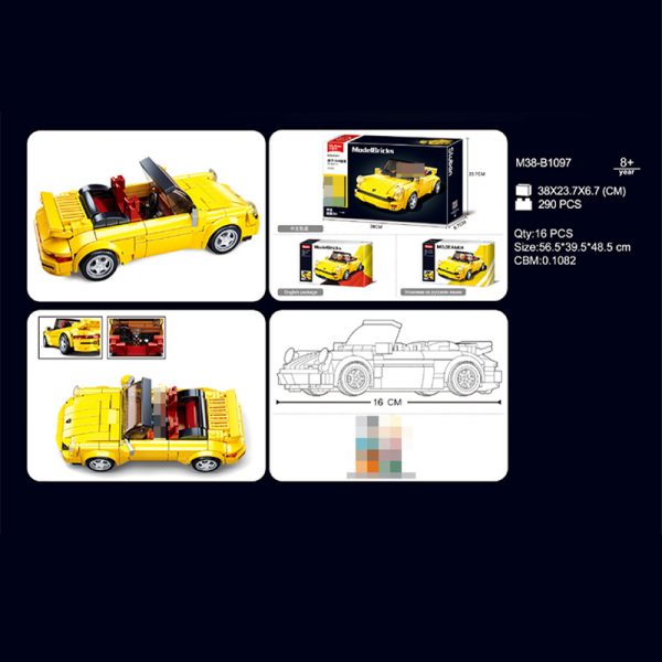 Speed Champions Yellow 930 Racers Sports Car 1