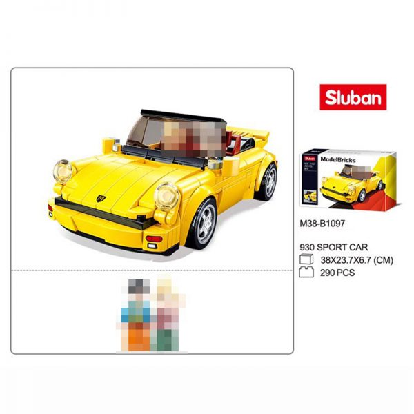 Speed Champions Yellow 930 Racers Sports Car 2