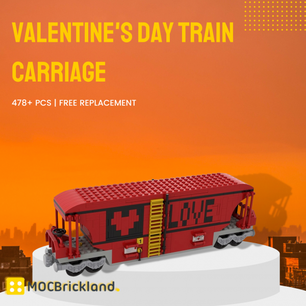 Valentines Day Train Carriage MOC 120175